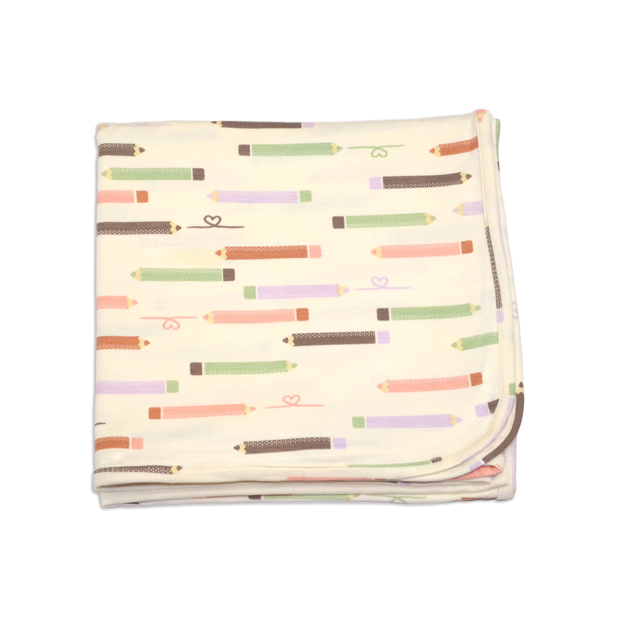 bamboo swaddle blanket pretty pencils print