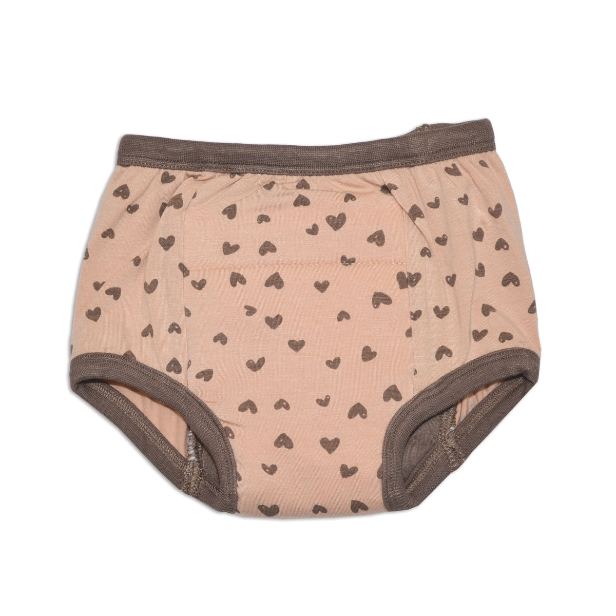 bamboo training pants doodle hearts print