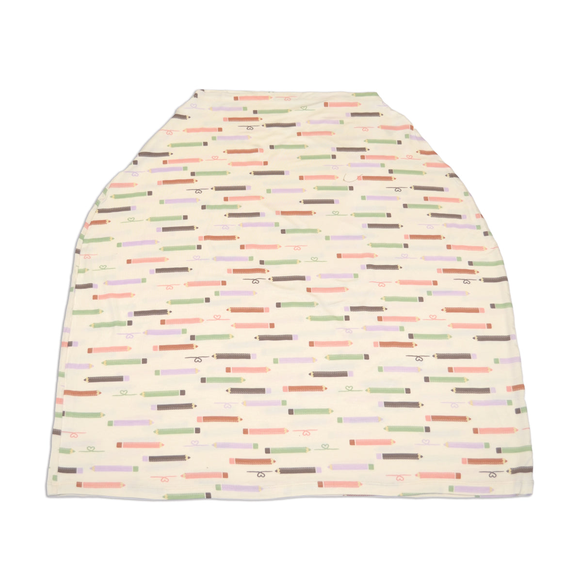 bamboo baby cover & nursing poncho pretty pencils print