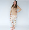 women bamboo pajama set sleepy sloth print