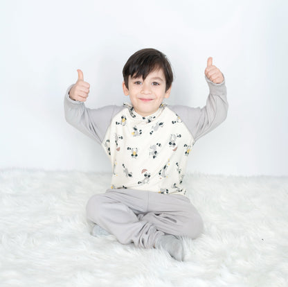 bamboo fleece harem pants drizzle color