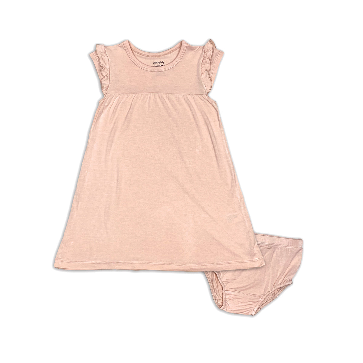 bamboo double sleeve ruffle dress blossom