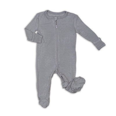 bamboo footies with two way zipper pigeon