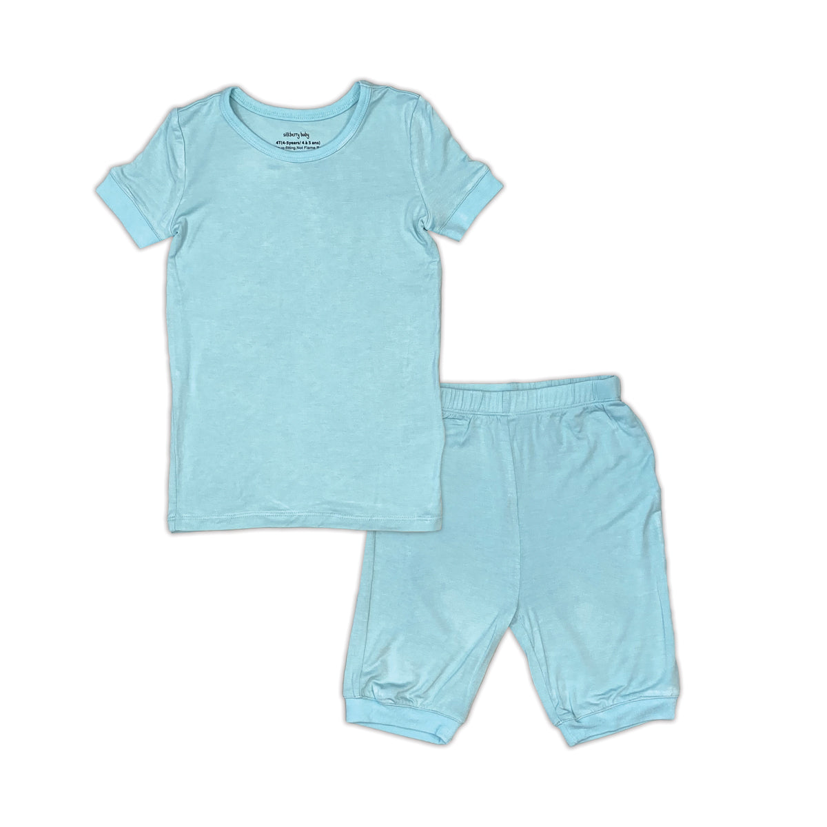 bamboo short sleeve top & shorts pajama set cotton candy