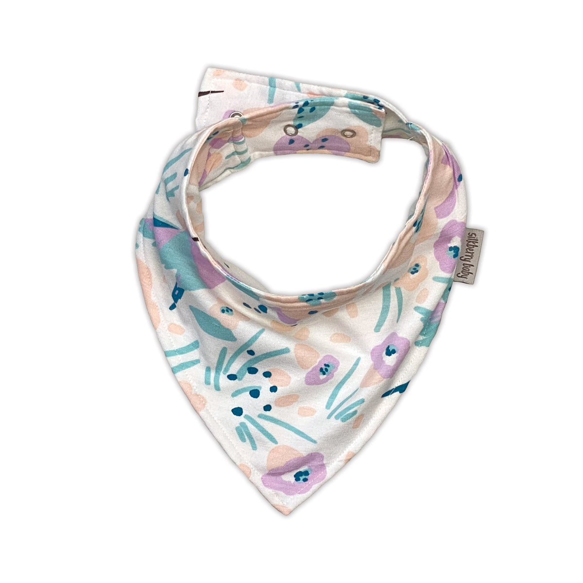 bamboo bandana bib hummingbird garden print