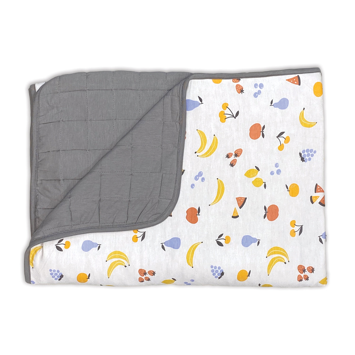 toddler blanket fruit salad print